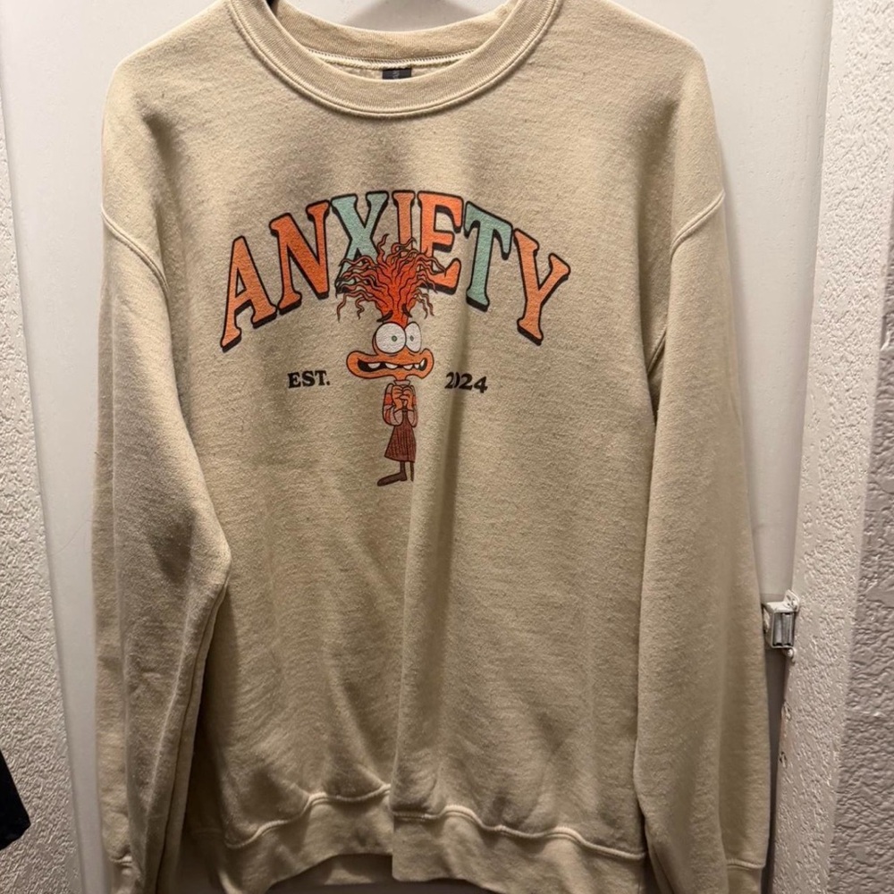 Disney Crewneck Sweater 'ANXIETY'